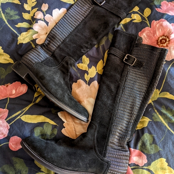 Aquatalia Black Suede Boots - Picture 1 of 7